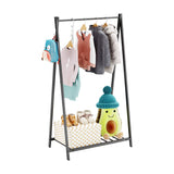 Rack, 46'' Steel Kids Garment Rack with Storage Shelf, Steel Costumes Clothes Hanging