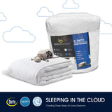 Feather and Down Fiber Pillow Top Mattress Topper Twin Size - 233 Thread Count 100% Cotton