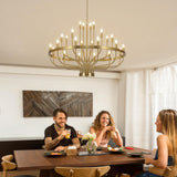 24 Light, Farmhouse Chandelier for Dining Room, Large Chandeliers for High Ceilings,