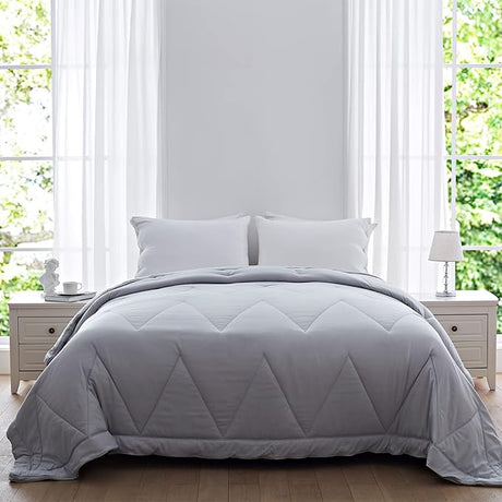 Comforter Duvet Insert - Quilted Comforters Queen Size, All Season Duvet