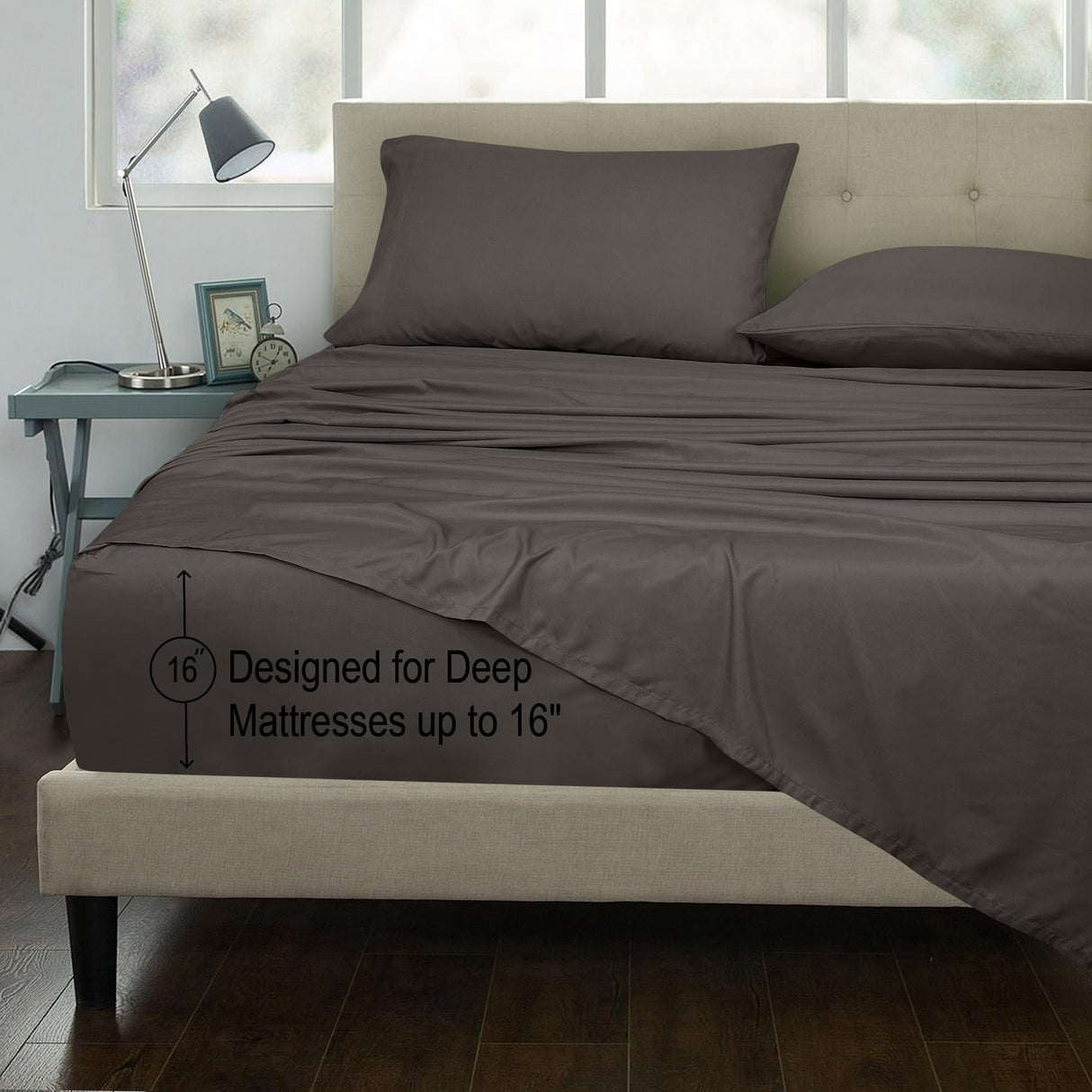 300 Thread Count 100% Long Staple Combed Cotton Sheet Set - 4 Piece Full