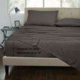 300 Thread Count 100% Long Staple Combed Cotton Sheet Set - 4 Piece Full