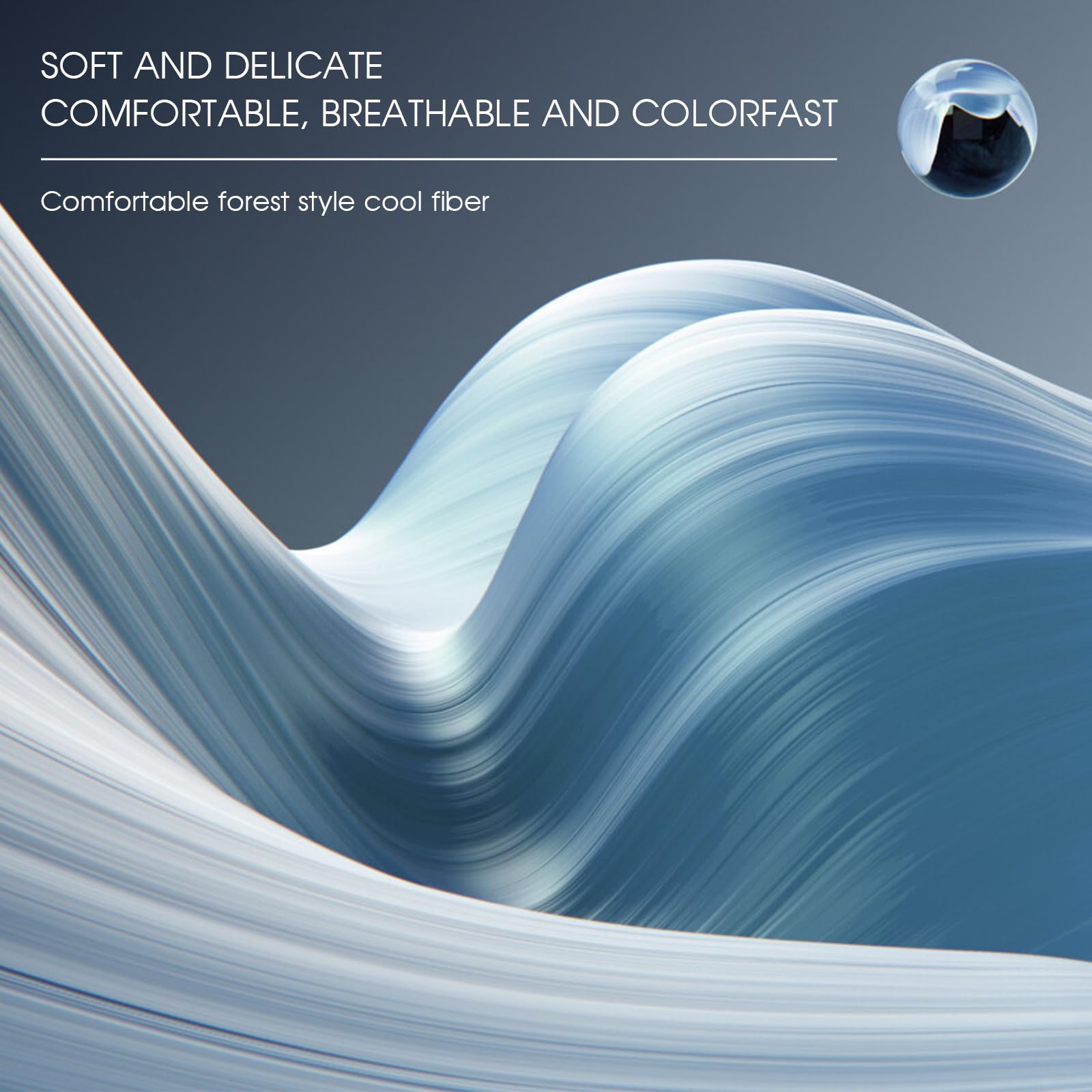 100% Tencel Eucalyptus Lyocell Sheets, Softer Than Silk, Gentle to Skin, 4 Pieces