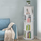 Tier Rotating Bookshelf, Wooden Spinning Bookshelf Tower, 360 Display Revolving