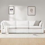 Sectional Modular Down Filled Sofa, Comfty Feather 3 Seat Cloud Couch