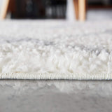 Modern Solid Ivory White Area Rug 5' x 8' - Indoor Outdoor Bohemian Accent