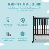 Carson Classic 3-in-1 Convertible Crib in Black