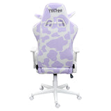 Gaming Chair - Lavender Purple Cow Print - Ergonomic Office Chair with Memory Foam