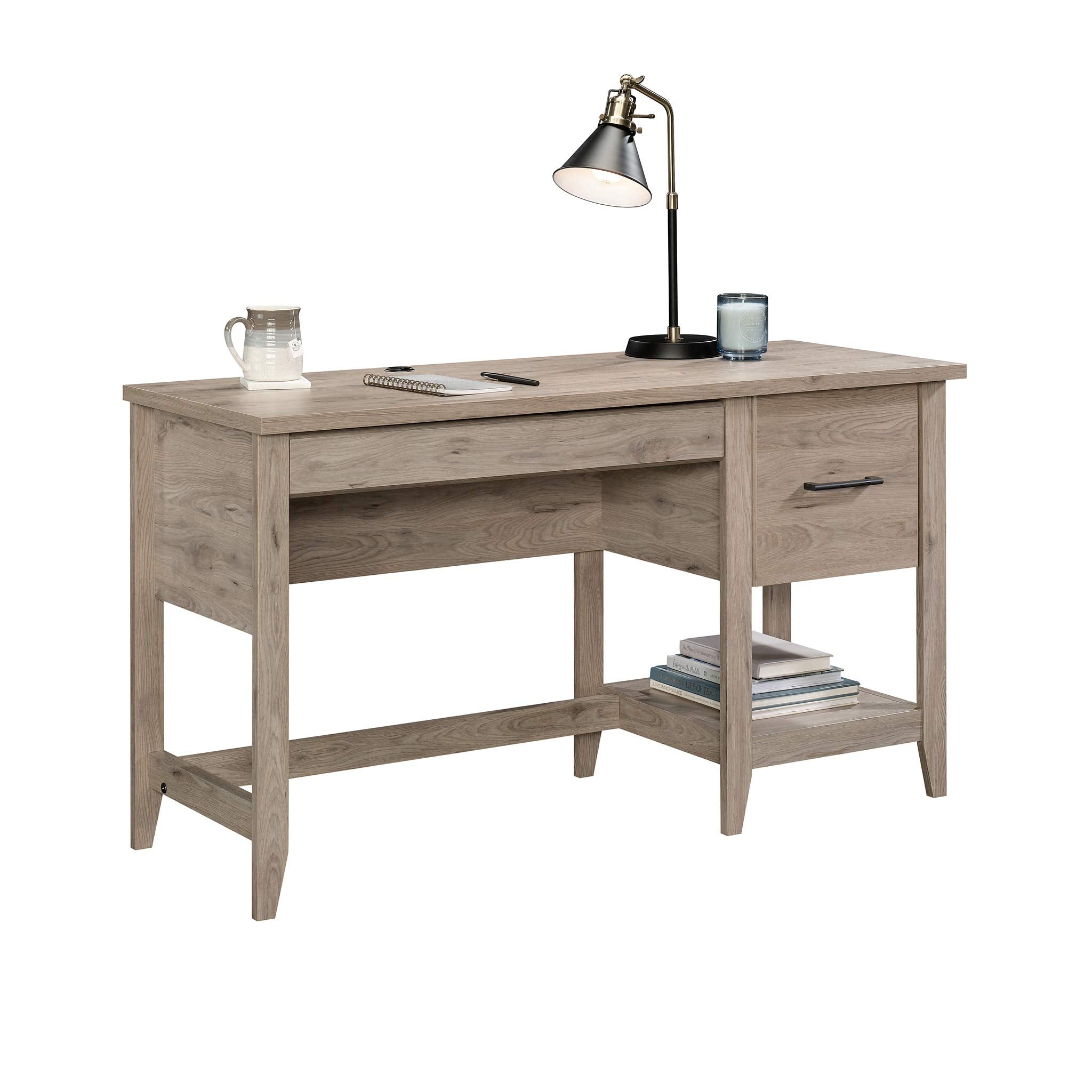 Summit Station Desk, Laurel Oak Finish