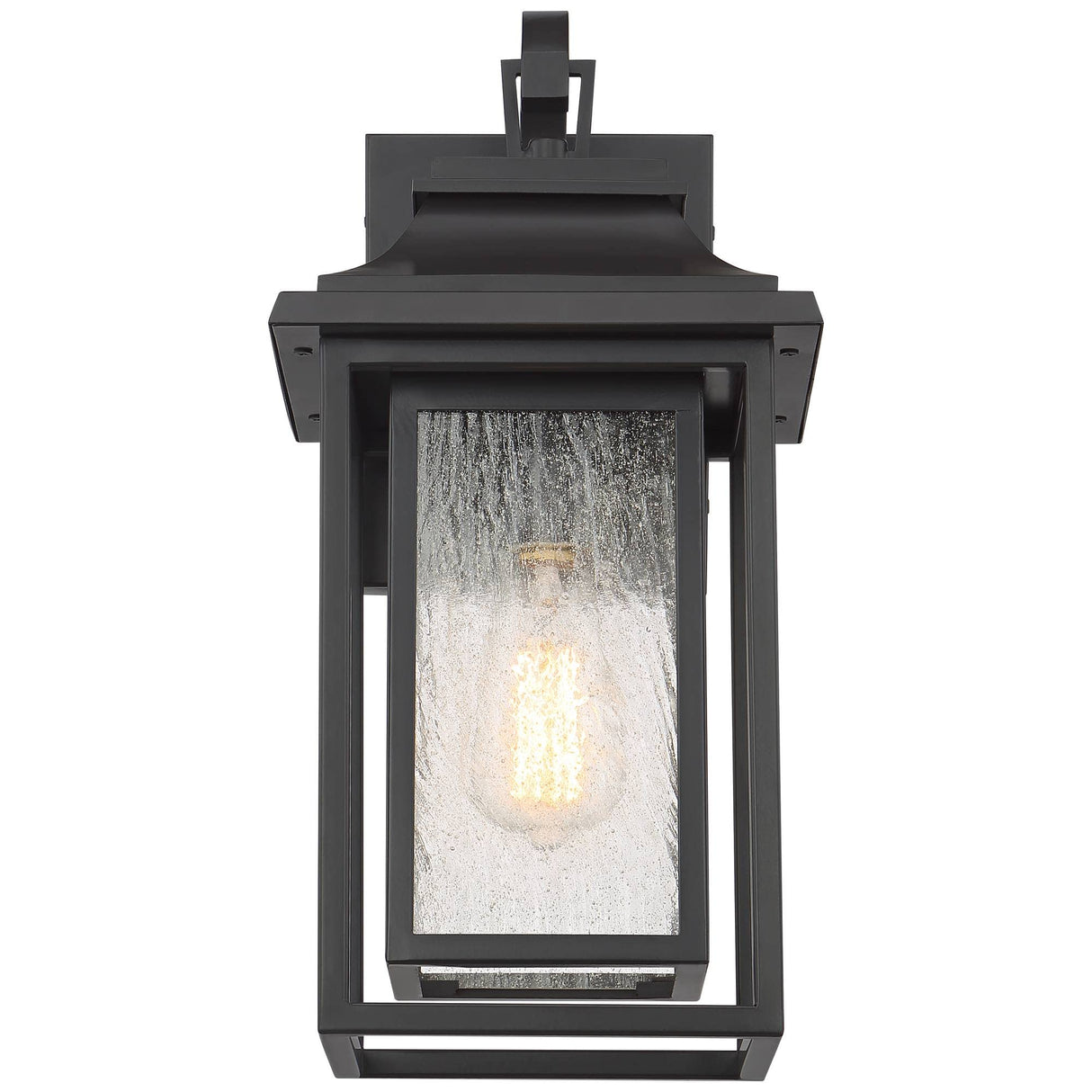 Cecile Modern Outdoor Wall Light Fixture Painted Bronze Aluminum Box Frame 17 3/4"