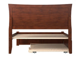 AR9032014 Metro Platform Bed with Twin Size Urban Trundle, Full, Walnut