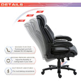 Big & Tall Office Chair 400lb Large High Back Executive Desk Computer Chair for Heavy