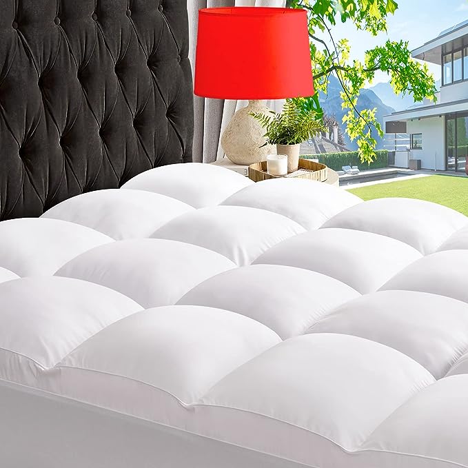 Mattress Topper for Back Pain Relief, Extra Thick Mattress Pad Pillowtop