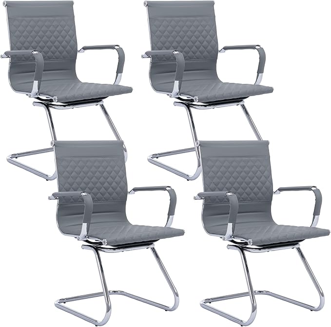 Office Guest Chairs Reception Chairs Waiting Room Chairs Set of 6 Conference Room