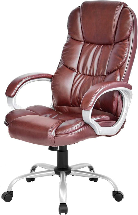 Office Chair Computer High Back Adjustable Ergonomic Desk Chair Executive PU Leather