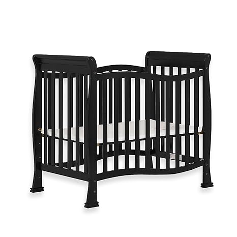 Violet 4-In-1 Convertible Mini Crib In Espresso, Greenguard Gold Certified, JPMA Certified