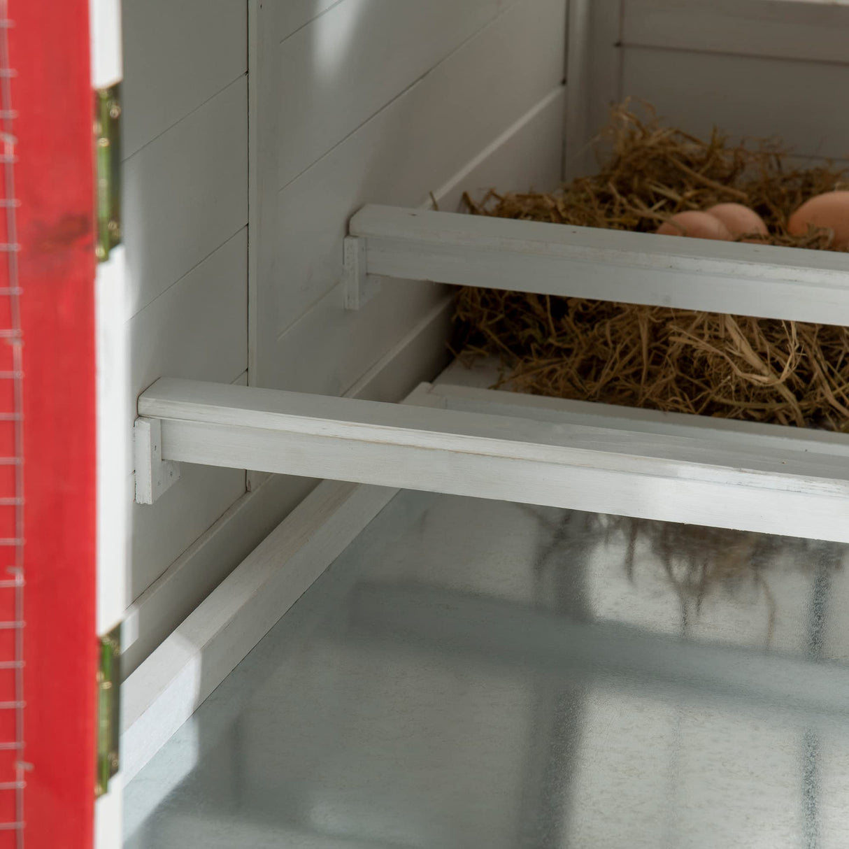 51" Small Chicken Coop with Storage Box, Wooden Chicken Coop Chicken