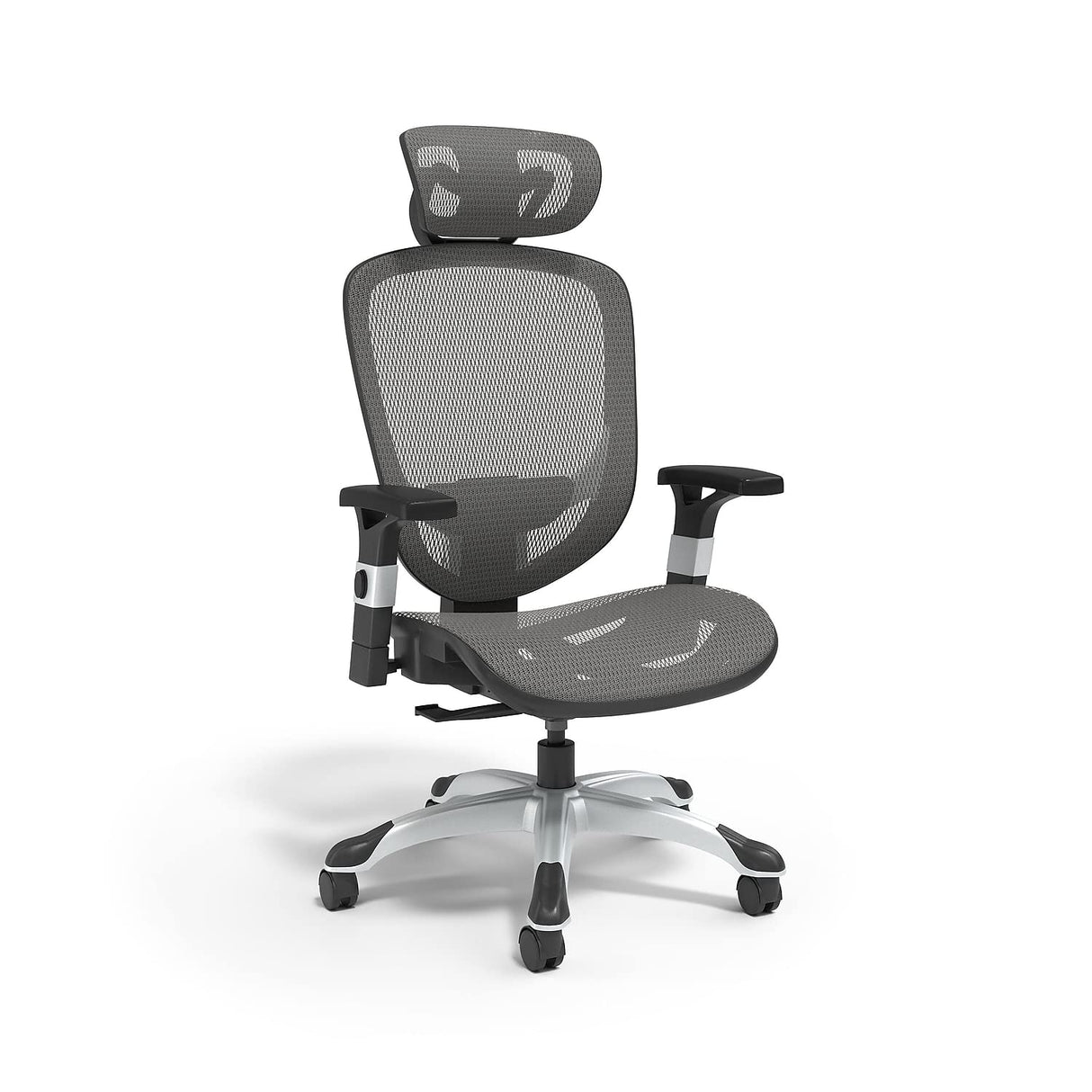 FlexFit Hyken Mesh Task Chair - Adjustable with Lumbar, Arm and Head Support,