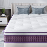 Queen Size Mattress, 10 Inch Queen Mattress Hybrid with Plush Foam and Individually Pocketed Coils