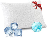 Cooling Pillows for Sleeping 2 Pack, Adjustable Shredded Memory Foam Pillows Standard