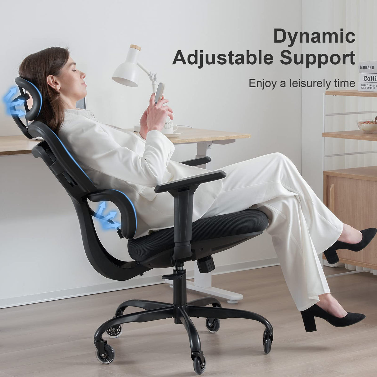 Office Chair - Mesh Office Chair High Back, Rolling Desk Chair