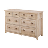 Modern Farmhouse 6-Drawer Framed Dresser with Half-Moon Handles