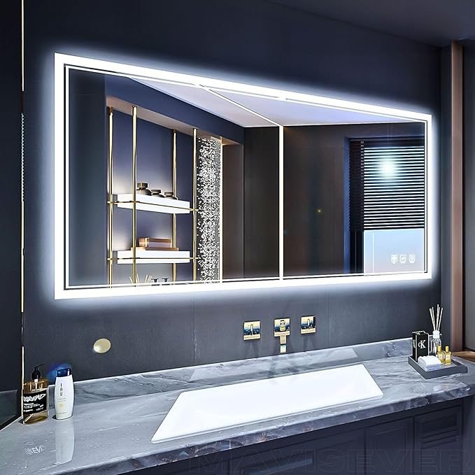 Bathroom Mirror , Front Lit and Backlit LED Mirror