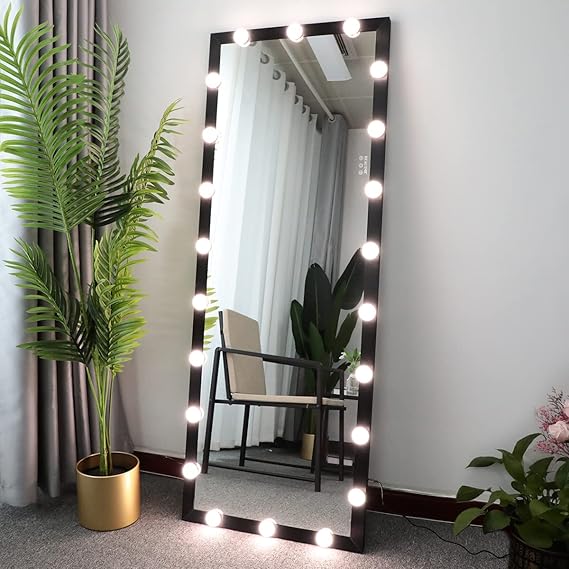 65" x 24" LED Full Length Mirror - Dimmable Standing & Wall Mount