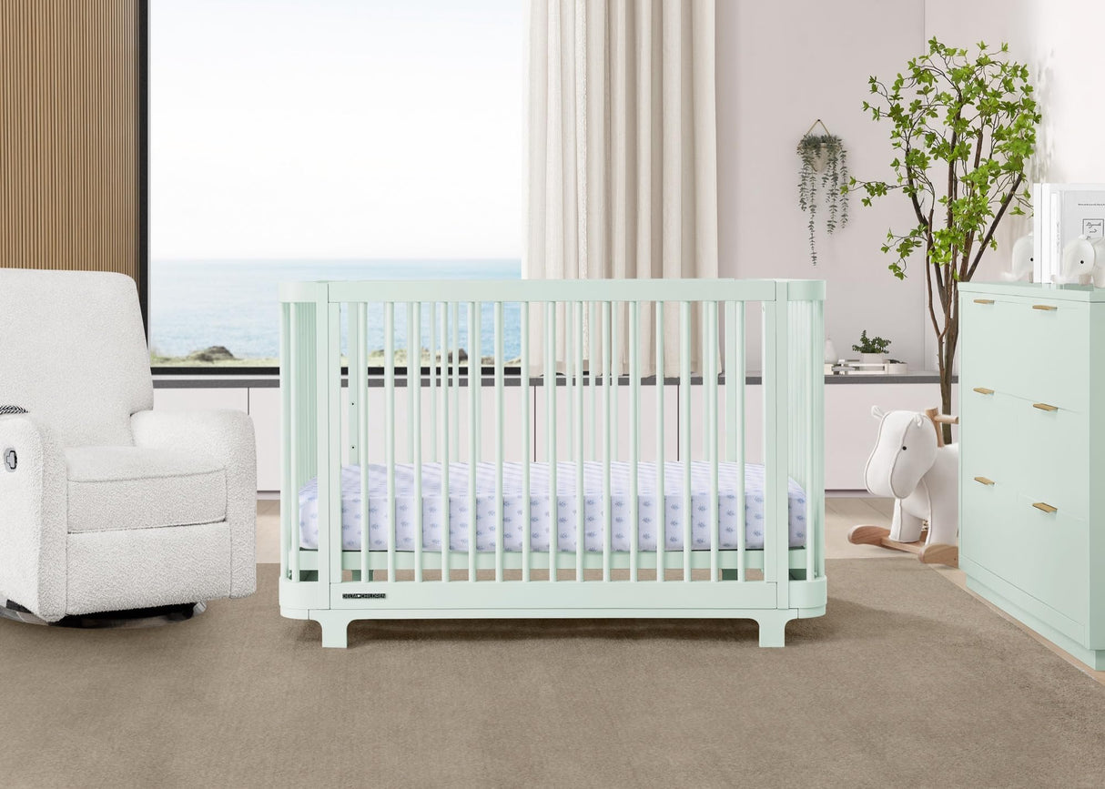 Nest 4-in-1 Convertible Crib, Light Sage