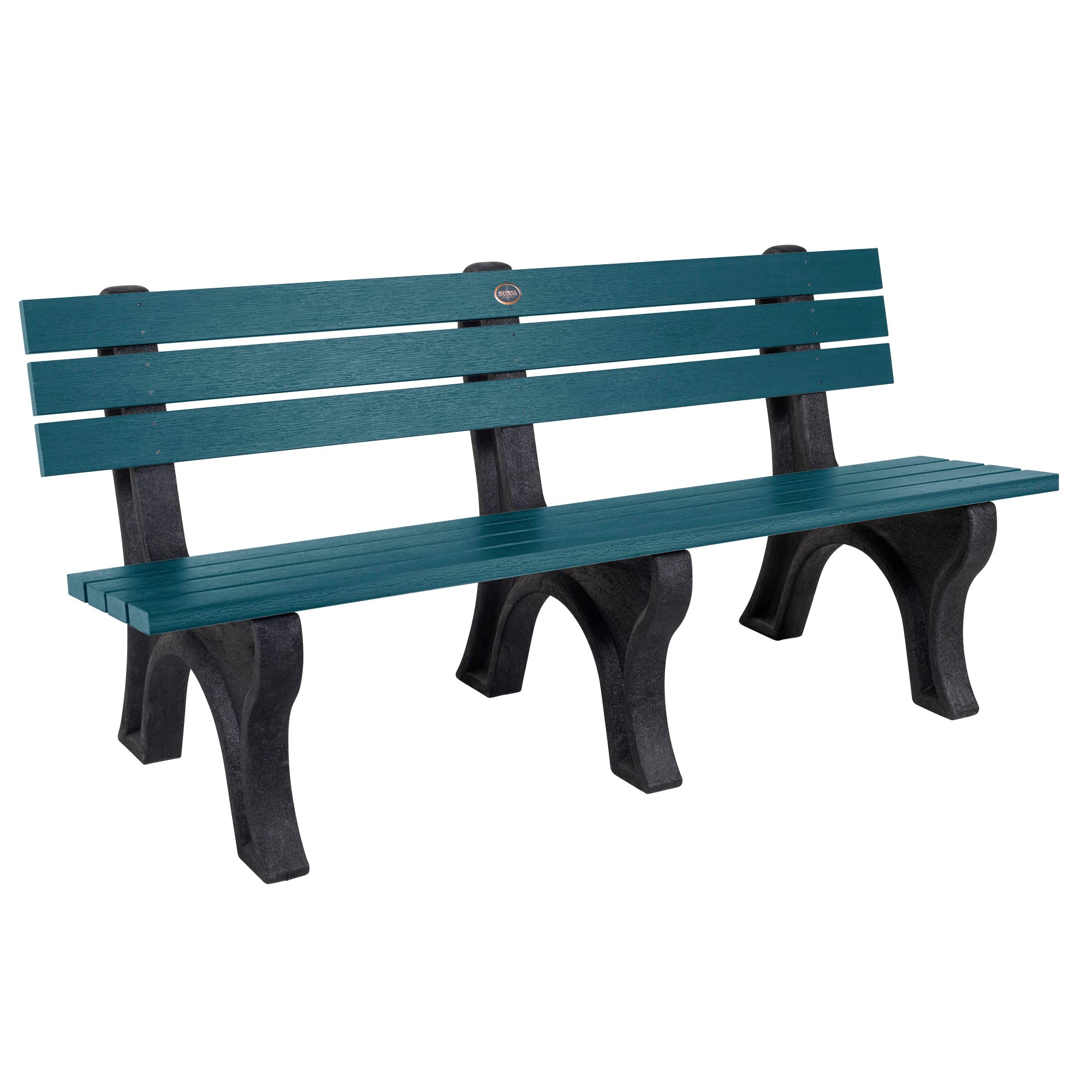 Sequoia Professional Aurora Park Bench, 6 ft, Nantucket Blue