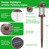 12 Solar Pathway Lights & 8 Pack Solar Pathway