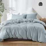 French Linen Duvet Cover Set  (1 Comforter Cover,1 Pillowcase)