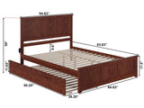 Madison Queen Platform Bed with Matching Footboard and Turbo Charger