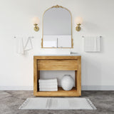 Bordeaux Arch Ornate Mirror (Gold, Small)