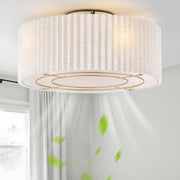 20" Low Profile Ceiling Fan with Light and Remote