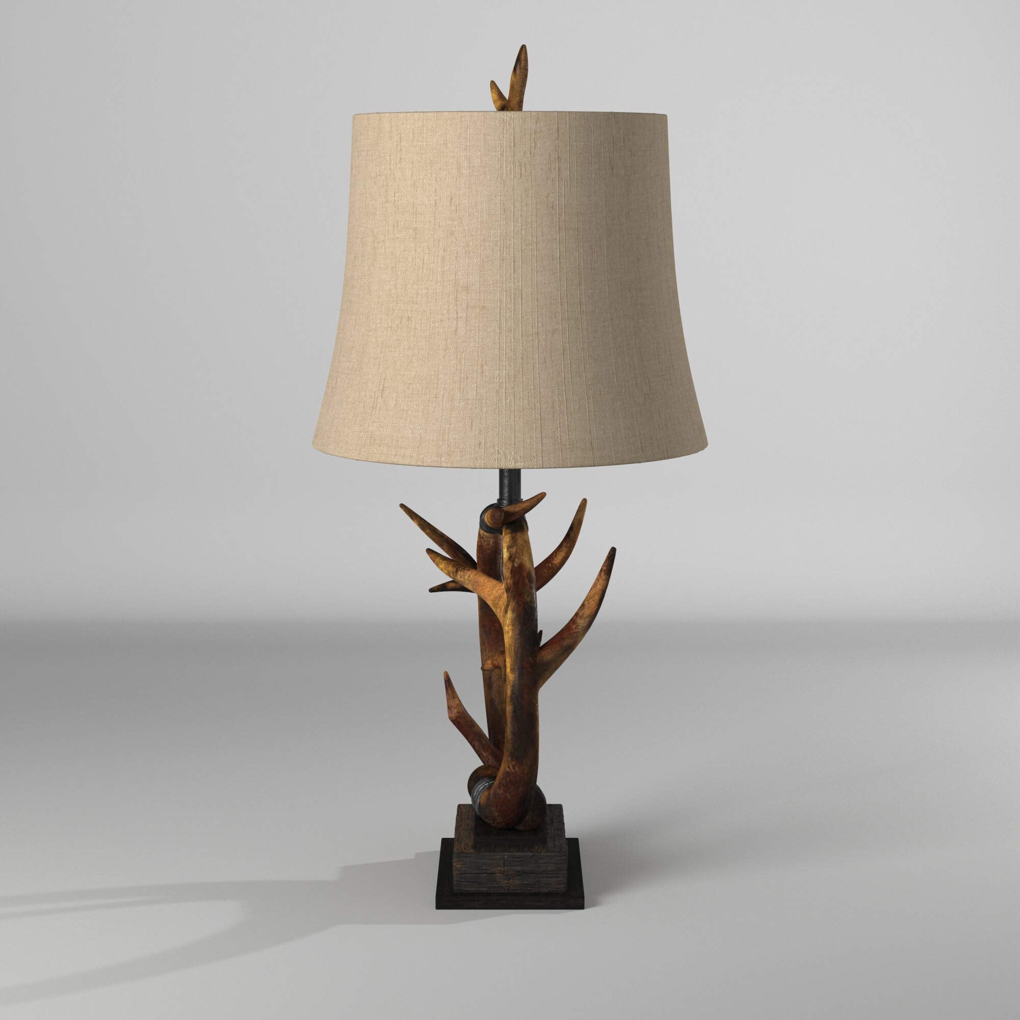 Collective Design 720354122585 Table Lamp, Dark Brown