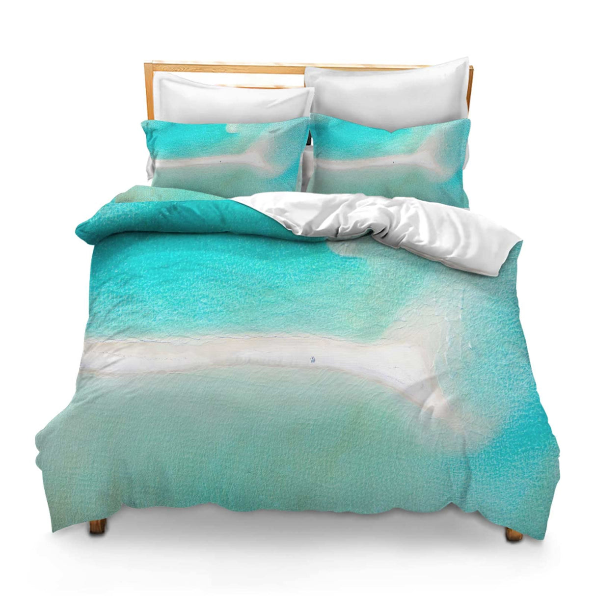 Comforter Cover Set with 2 Pillow Shams Lightweight Abstract Background