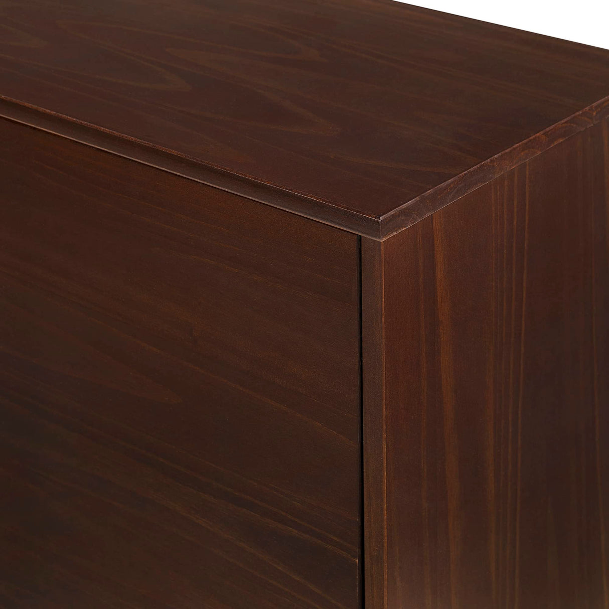 Walker Edison Emery Mid Century Modern Solid Wood TV Stand for TVs up to 80 Inches 70 Inch Walnut