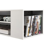 White Floating Entertainment Center for Wall