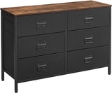 Storage Organizer Unit with 6 Fabric Drawers