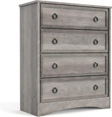 Modern 4 Drawer Dresser, Dressers for Bedroom, Tall Chest of Drawers Closet Organizers and Storage for