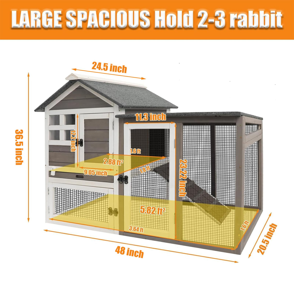 Rabbit Hutch-Indoor Rabbit Hutch Outdoor Rabbit Cages Indoor Rabbit Hutch