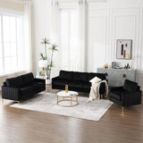 3 Piece Sofa Set Living Room Furniture Sets, Comfy Sofa and Loveseat and Chair