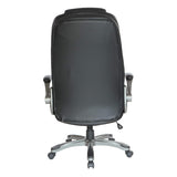 Deluxe Executive High Back Bonded Leather Chair with Adjustable Seat and Padded