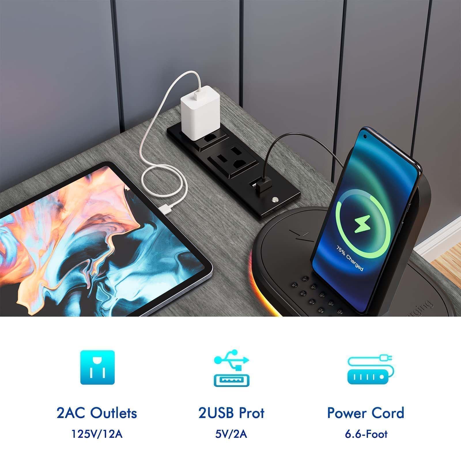 L Shaped Desk with Storage Drawer&Shelves, 63” Farmhouse Corner Computer Desk