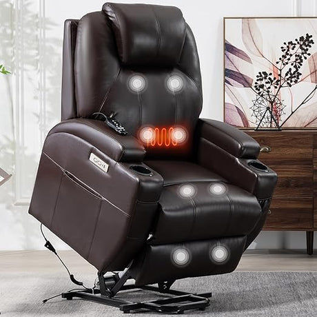 Lift Chair with Massage and Heating Function, Power Lift Recliner Chair