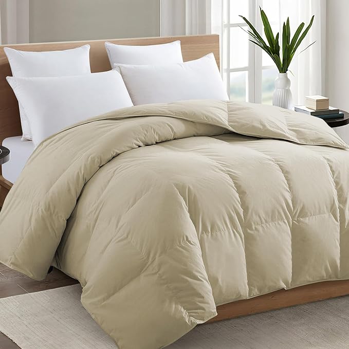 Premium 2100 Series Queen Comforter All Season Breathable Cooling White Comforter