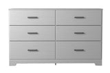 Signature Design by Ashley Stelsie Modern Scandinavian 6 Drawer Dresser, Whitewash