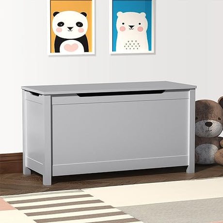 Wooden Modern Storage Bench, Lift Top Entryway Storage Chest/Bench