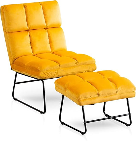 Accent Chair with Ottoman